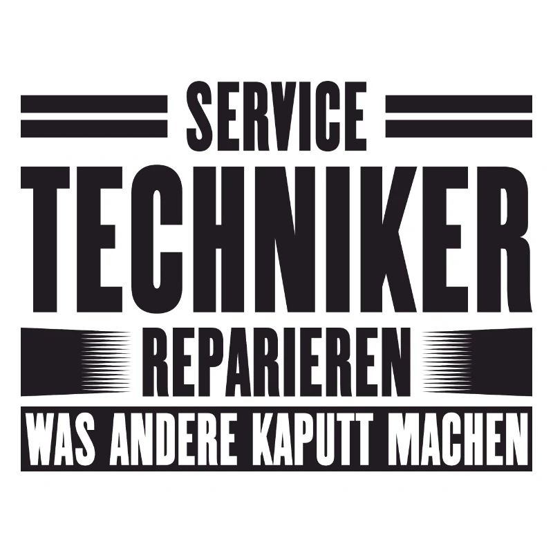 Service Technician Support Solution Slogan Service