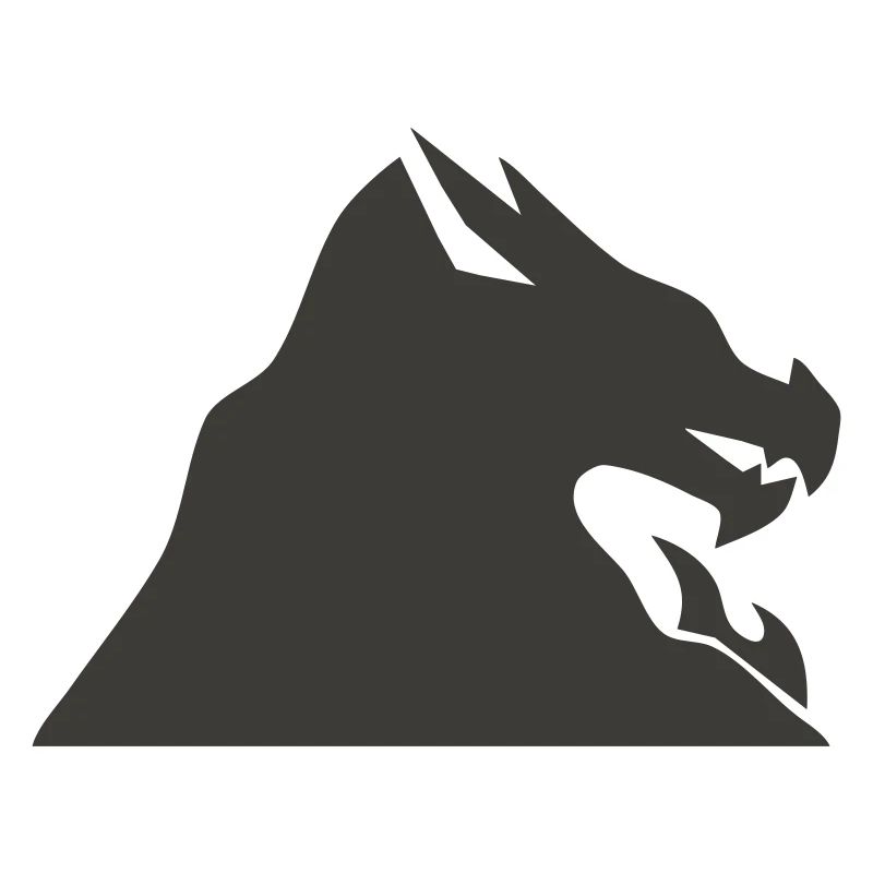 Drachenkopf Silhouette