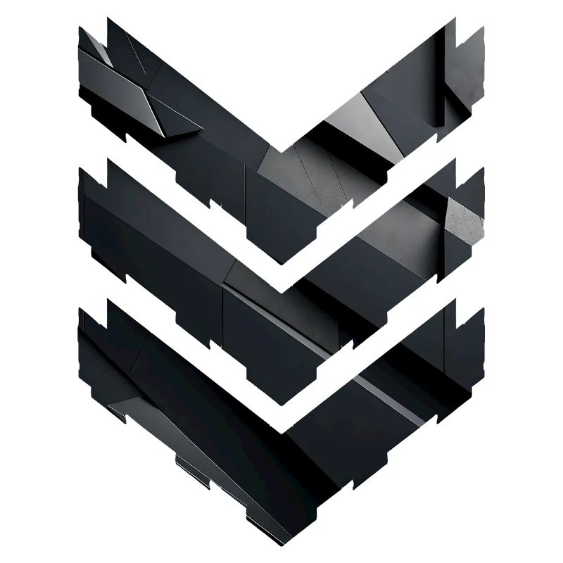 Abstract Black Geometric Pattern