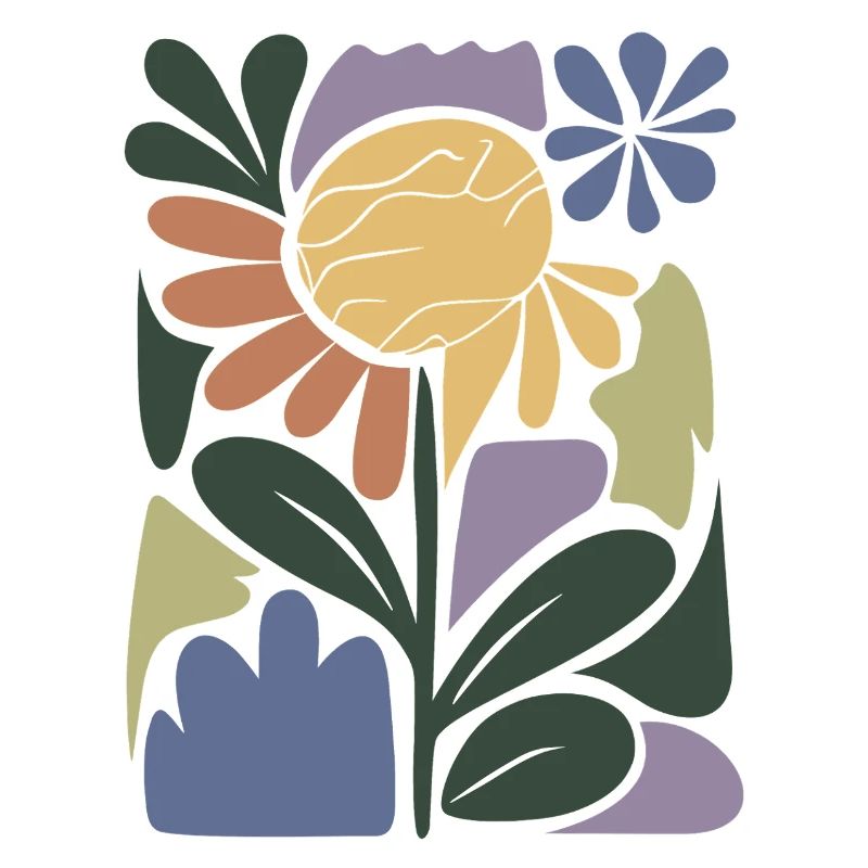 Composition florale colorée