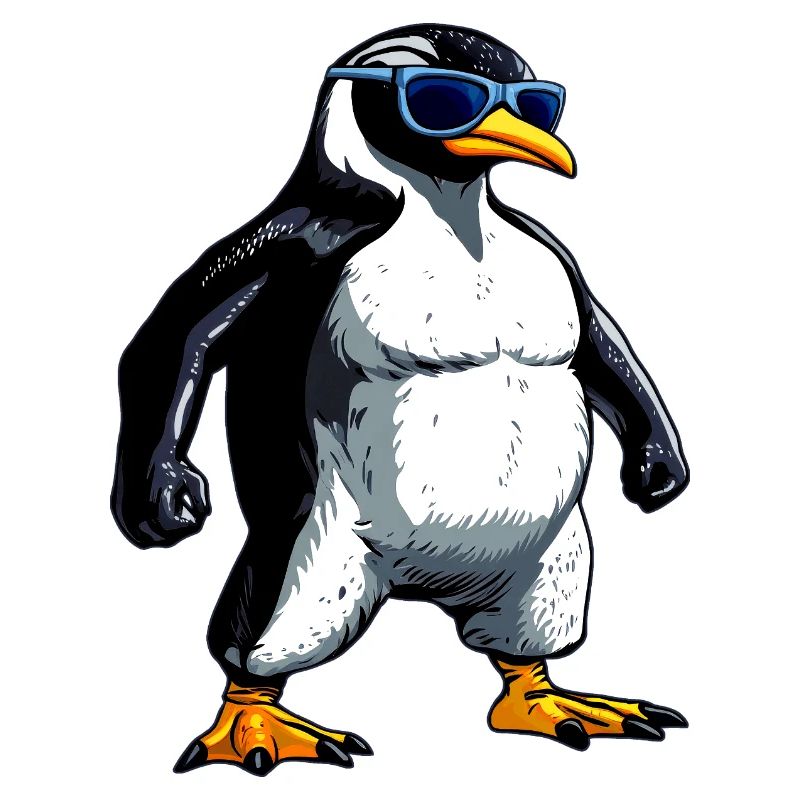 Pinguin Bodybuilder