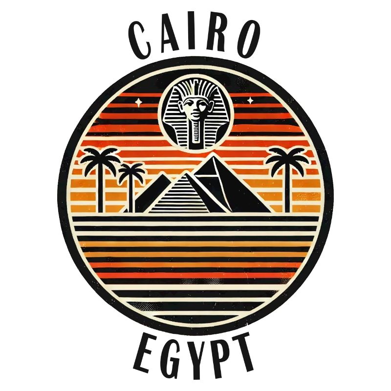 Conception de la pyramide du Caire en Égypte