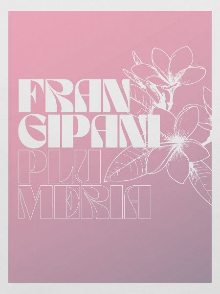 Frangipani Plus Mera Blumenmuster