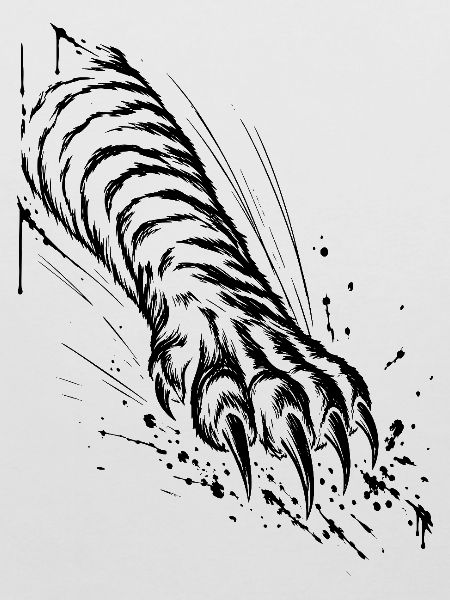 Tiger Pfote