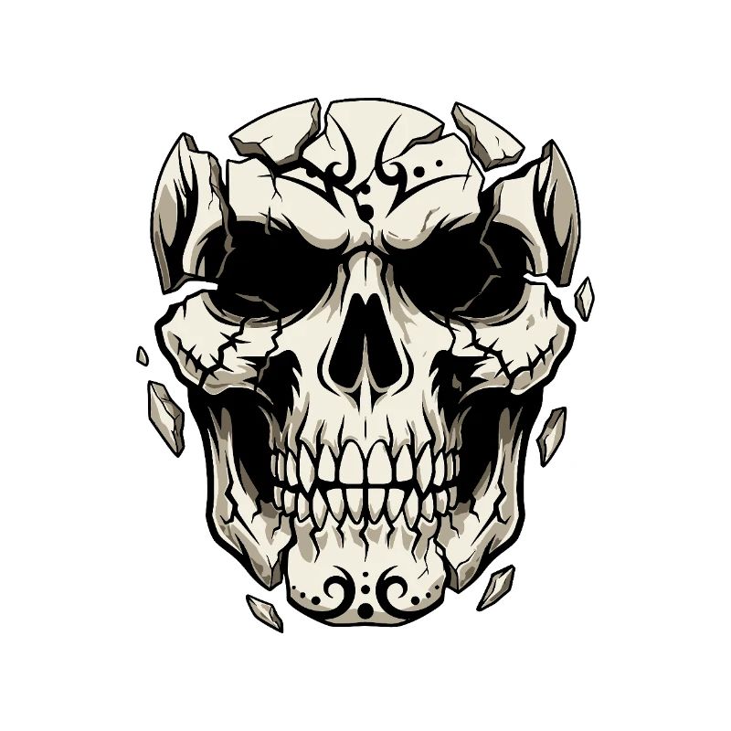 Splintering Skull – Gothic Graphics