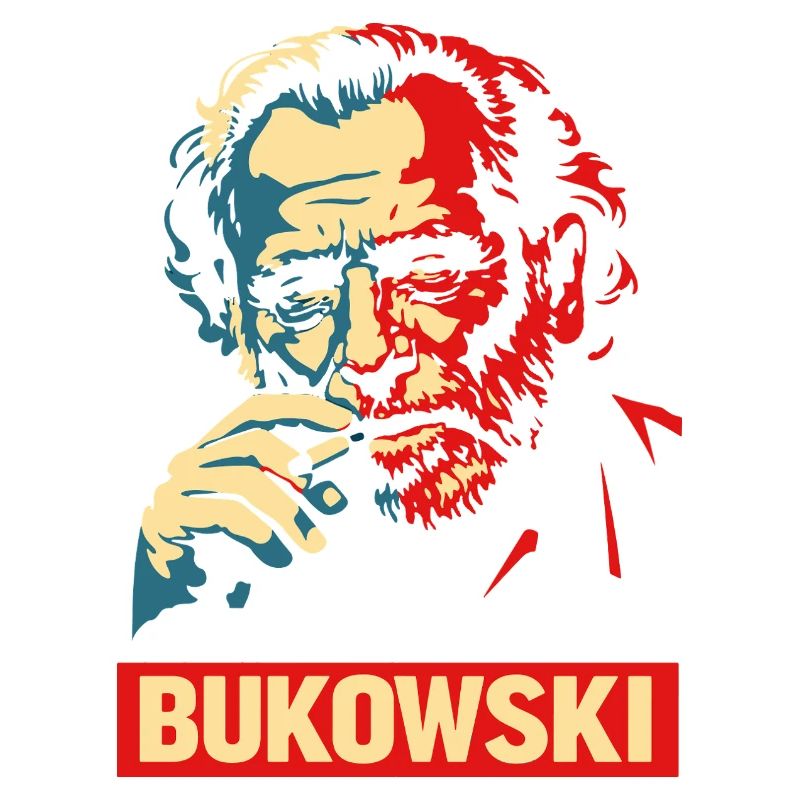 Affiche de portrait de style Charles Bukowski
