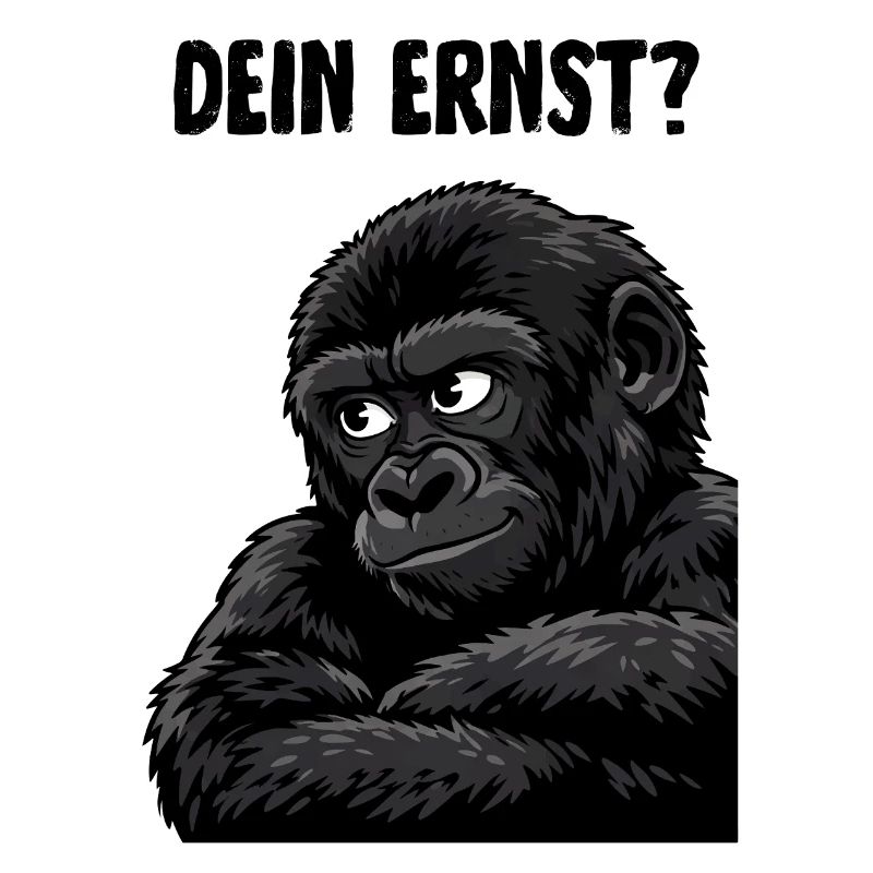 Affe mit skeptischem Blick - dein ernst?