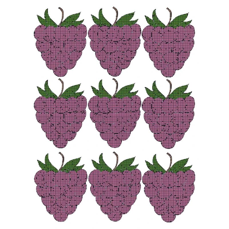 raspberry pattern textile