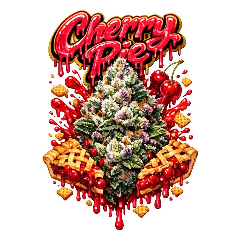 Cherry Pie Graffiti Print