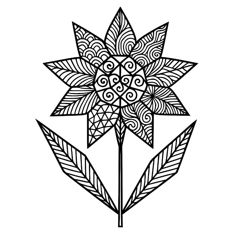 Patterned floral graphic