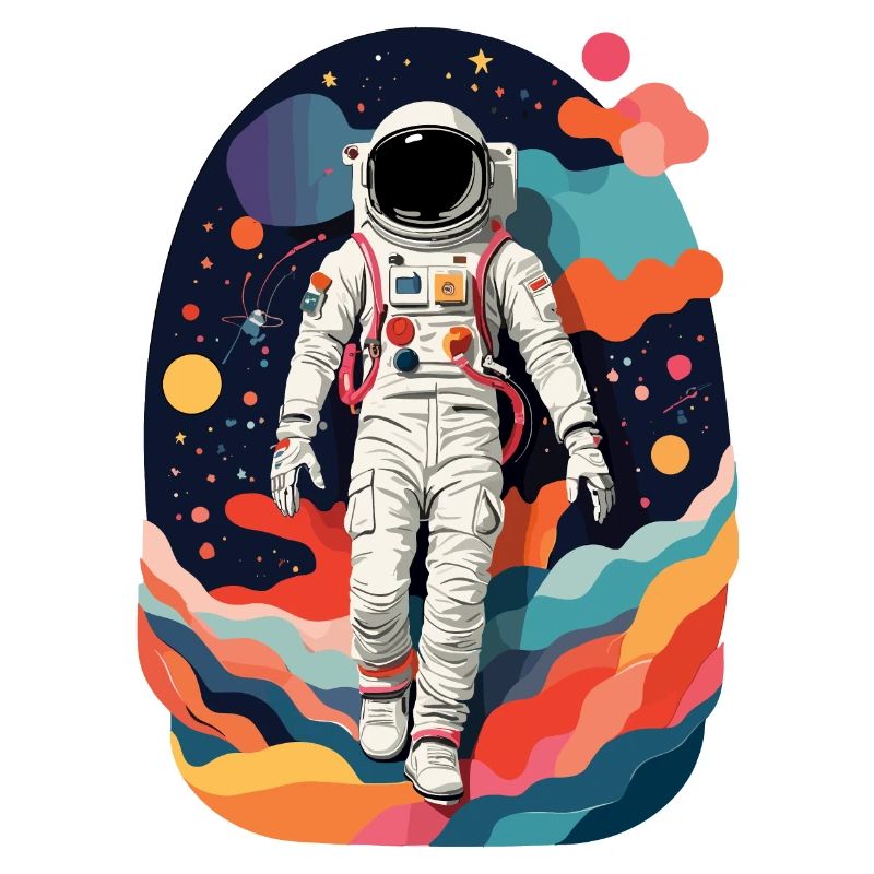 Image colorée d’astronaute