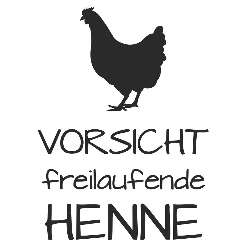 Caution hen free-range