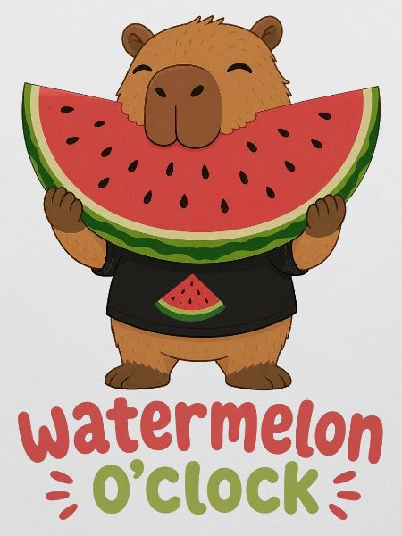 Wassermelone Capybara Sommer