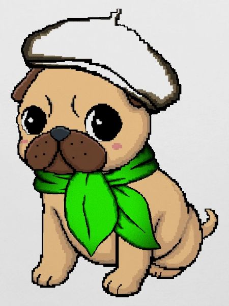 Beige Beret Mops