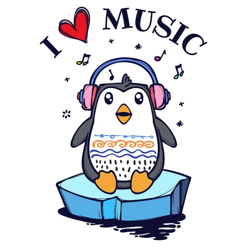 Seevogel Cool Herz PinguinTier Statement