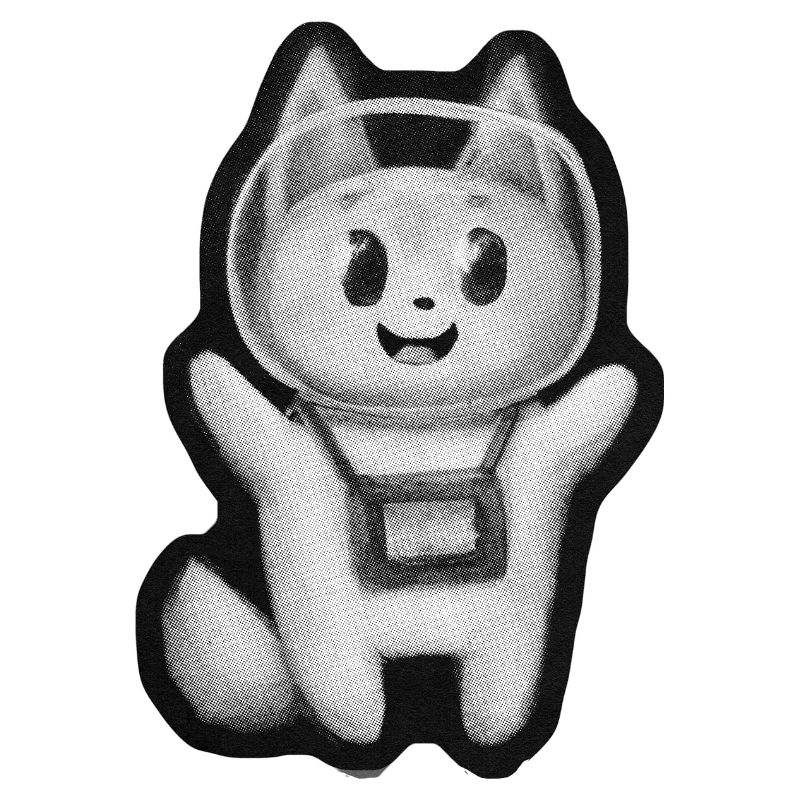 Chat de l’espace rétro