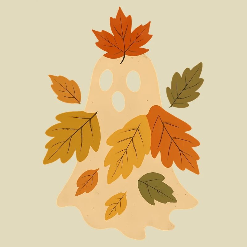 Herbstgeist mit Blättern