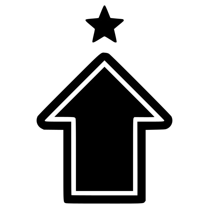 Pfeil Aufstieg Symbol