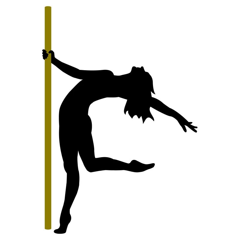 La silhouette d’une danseuse de pole dance