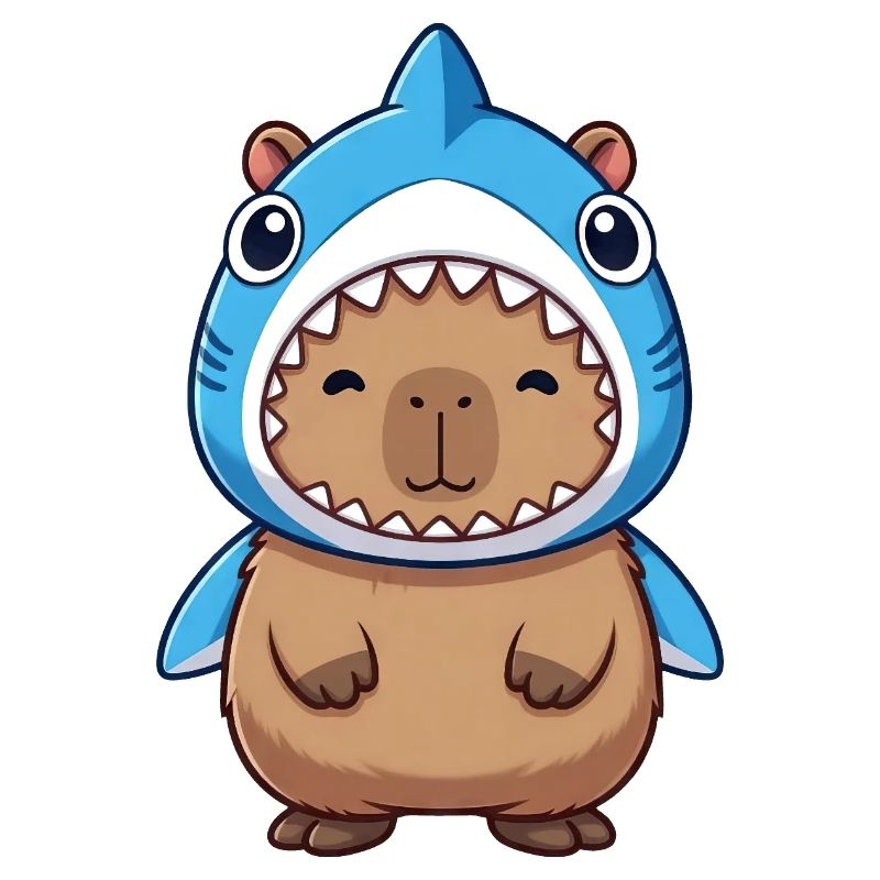 Costume de cochon d’Inde Hamster Capybara mignon Samba