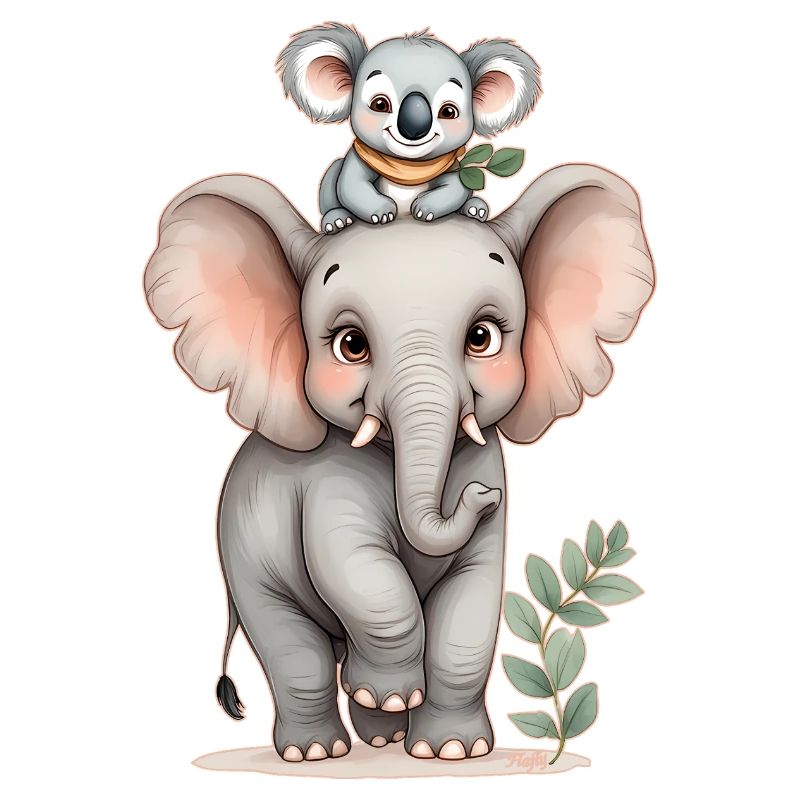 Wilde Freundschaft: Elefant und Koala 🐘 🐨