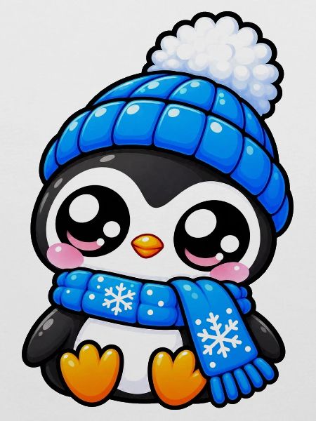 Süßer Winterblaupinguin