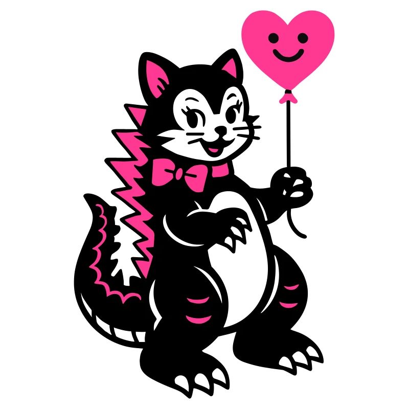 Chat Monstre Rose