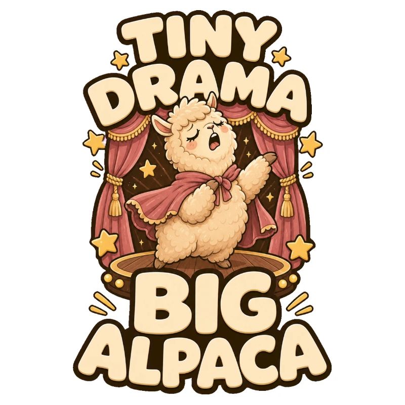 Tiny Drama Big Alpaca Alpaka