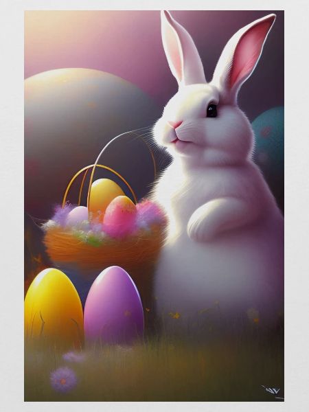Osterhase mit Oster Eier