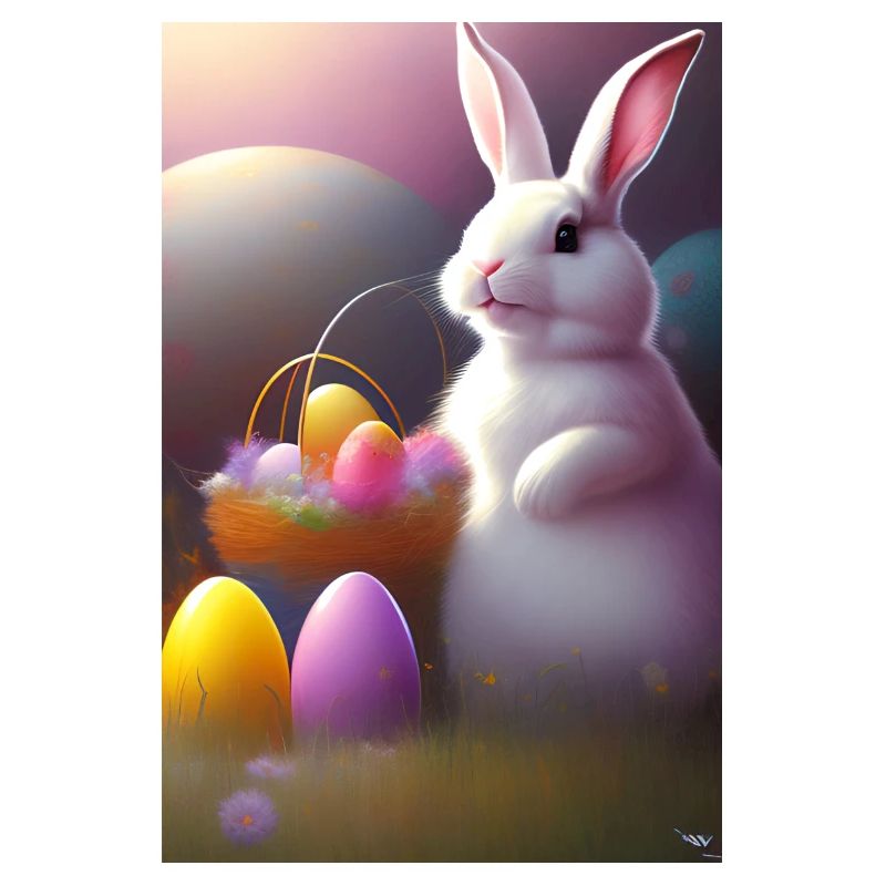 Easter Bunny with Easter Eggs