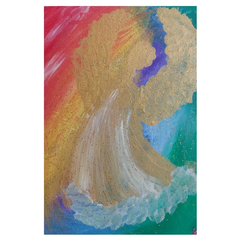 Regenbogenengel - Engel des Einklangs - Engelbild