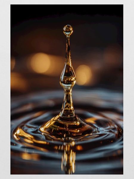 Goldener Wassertropfen-Spritzer