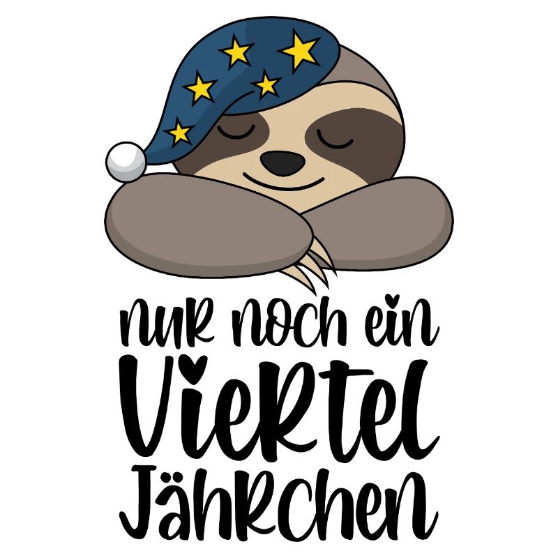 Plus que le quart d’année restant - Cute Sloth