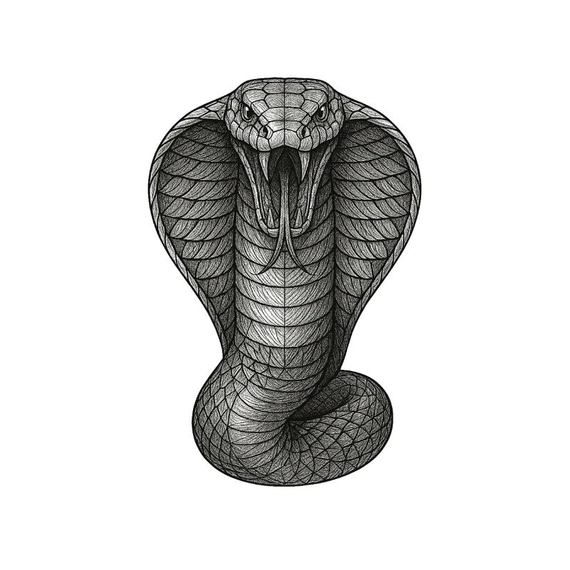 Illustration de lignes de graphite Cobra
