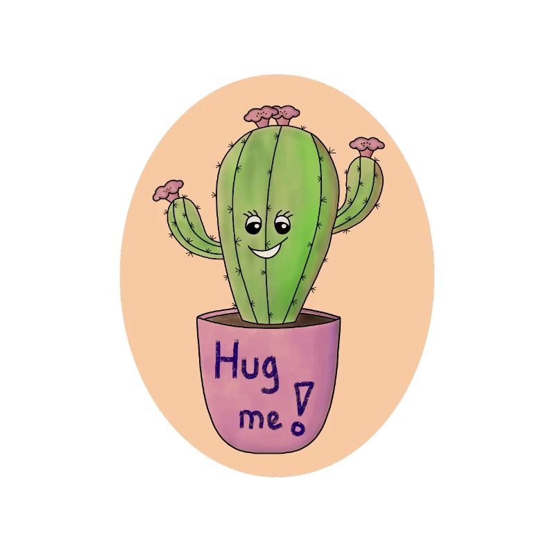 Estampe d’art Cactus Hug
