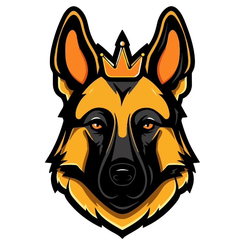 Schäferhund Hund Krone