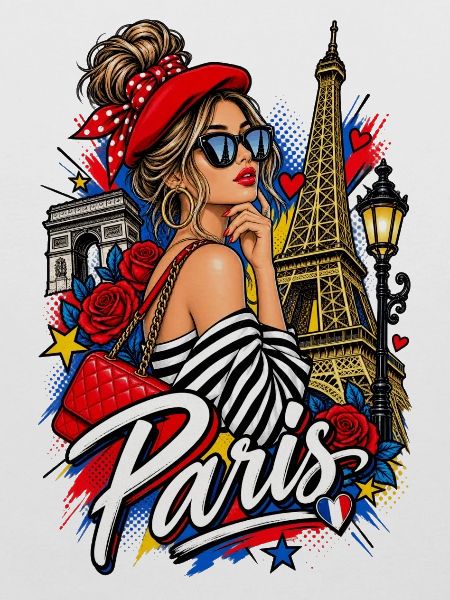 Paris Chic Elegant Graffiti