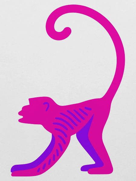 Neon Pink Monkey