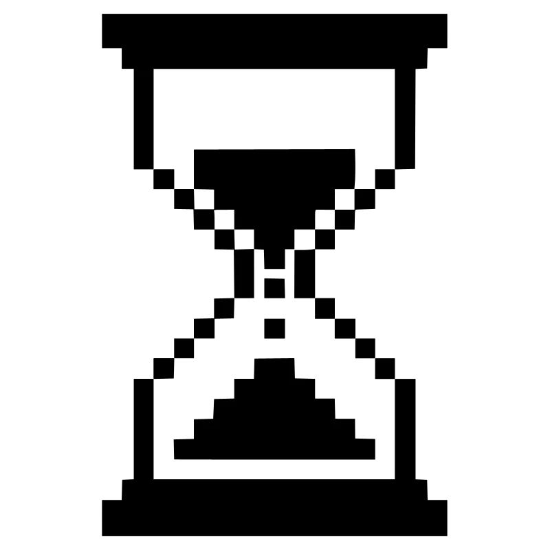 Pixel Hourglass Loading Icon