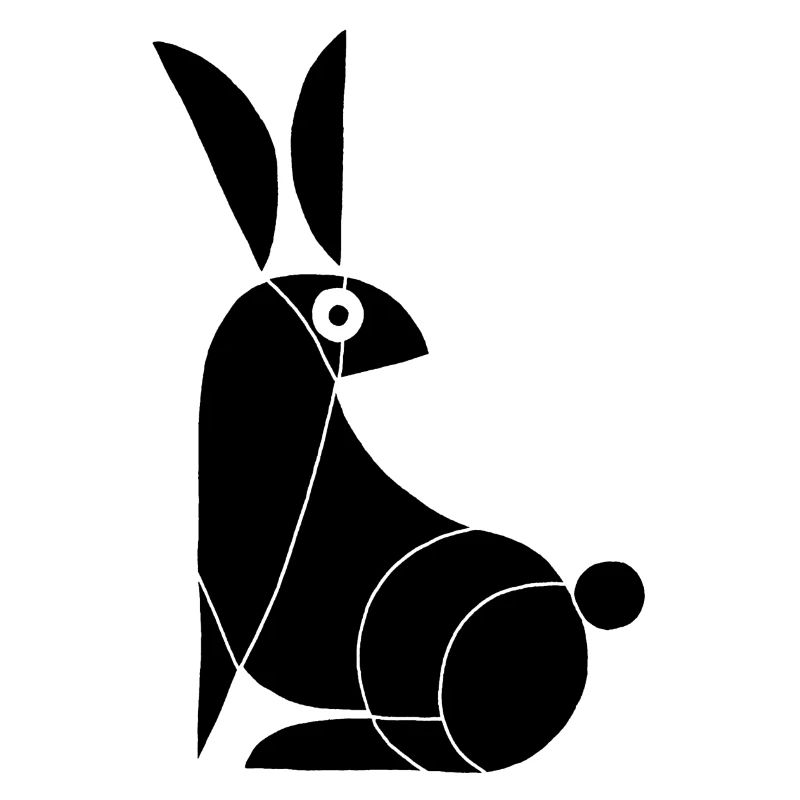 Funny Black Rabbit