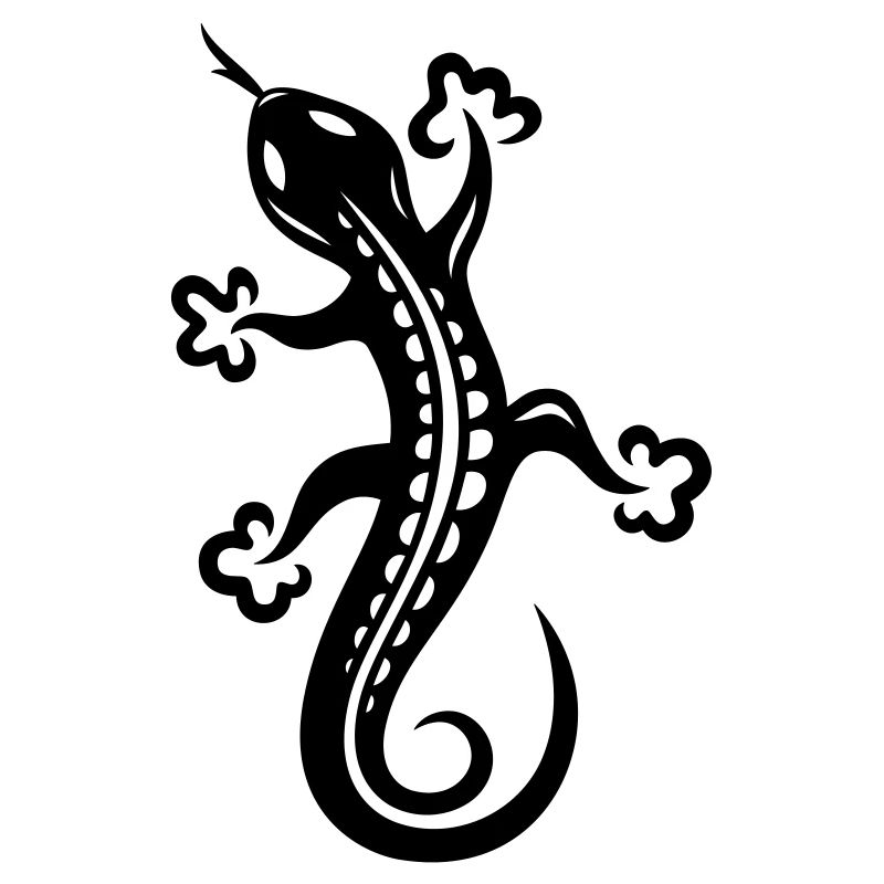 Small lizard, salamander, Tattoo.