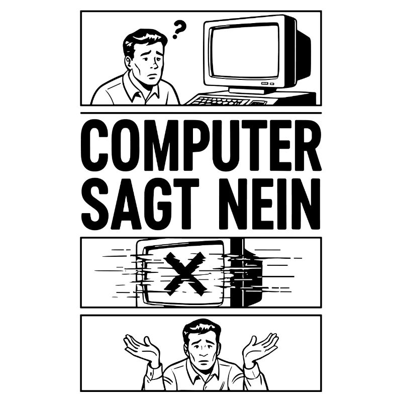 Computer sagt Nein Comic Design