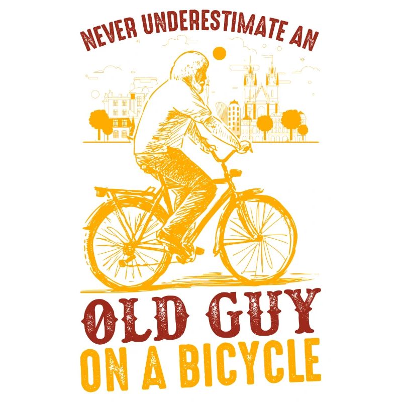 Never Underestimate Old Guy Bicycle