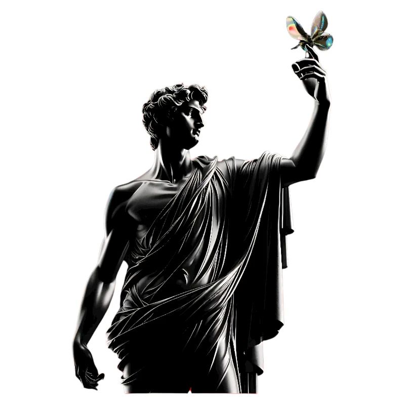 Pose davidique avec le papillon