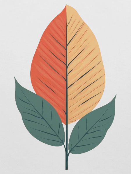 Minimalistisches Blatt
