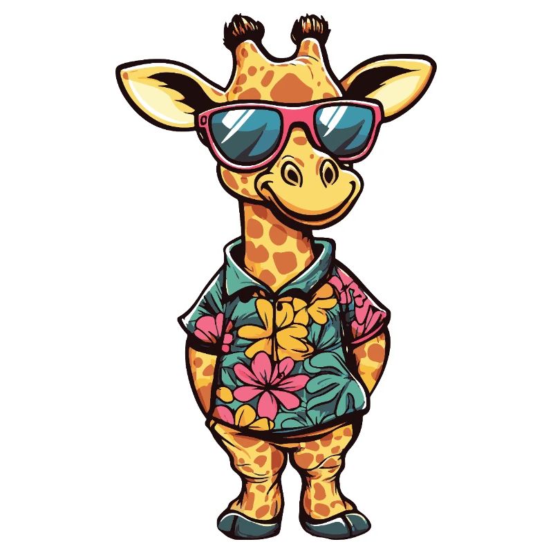 Giraffe Comic Vacation