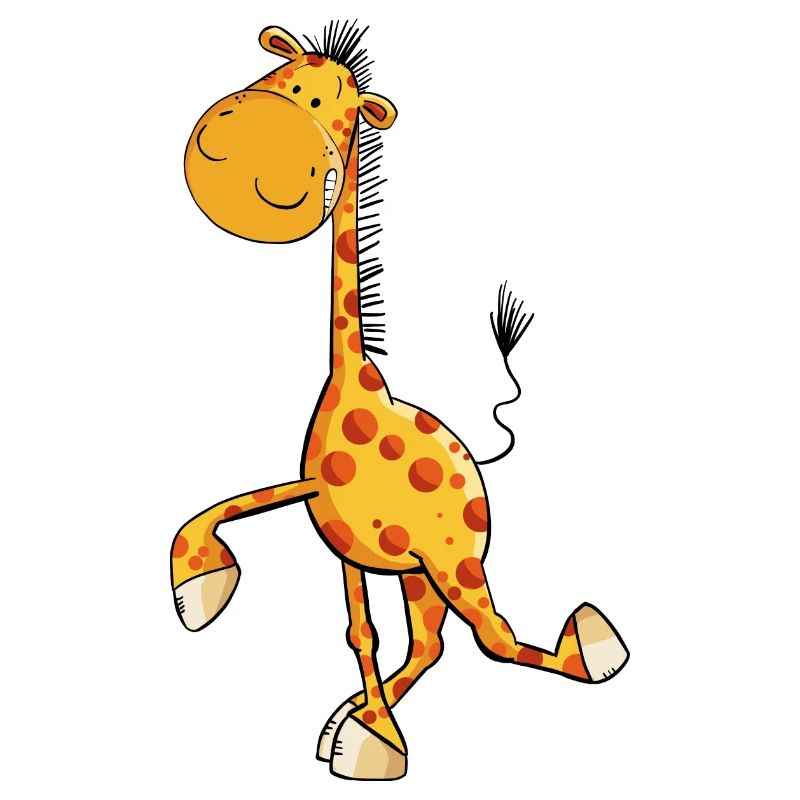Drollige Giraffe