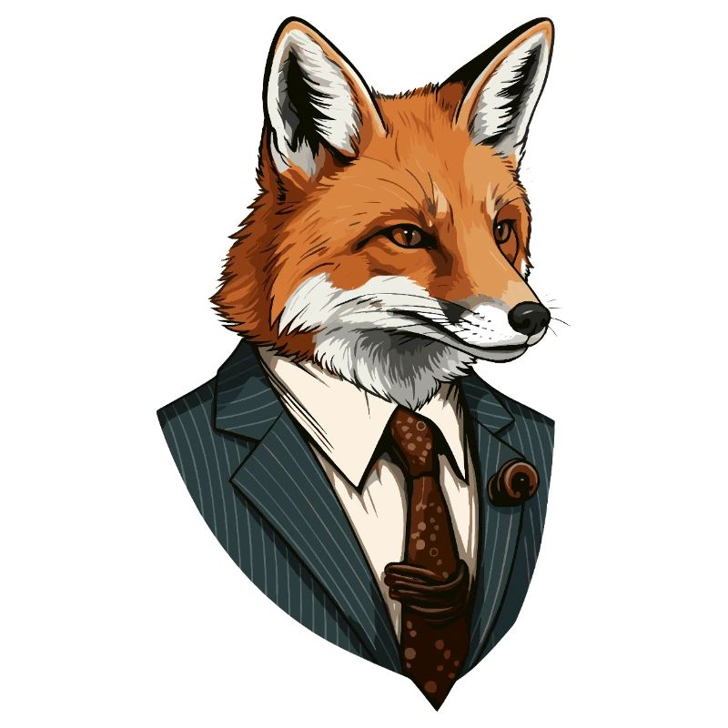 Fuchs im Anzug
