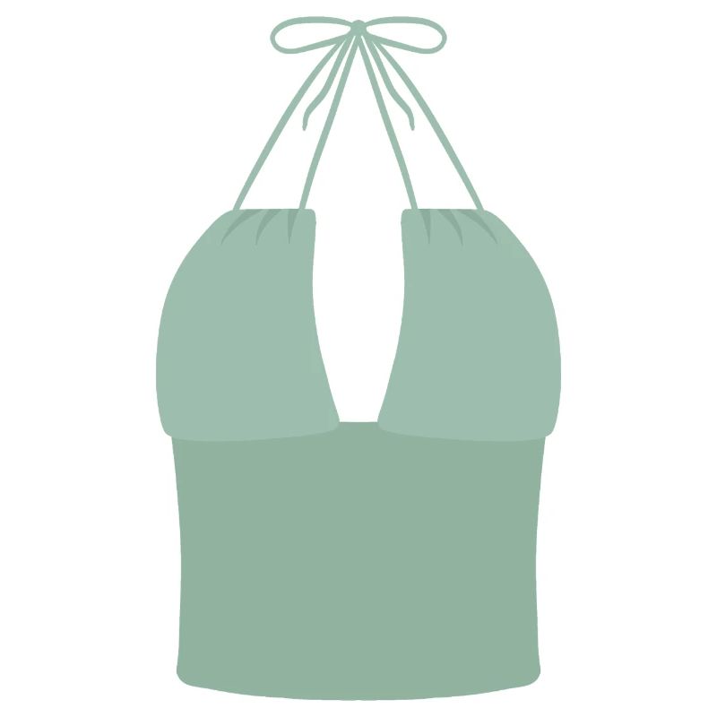 Haut bikini Mint Halter