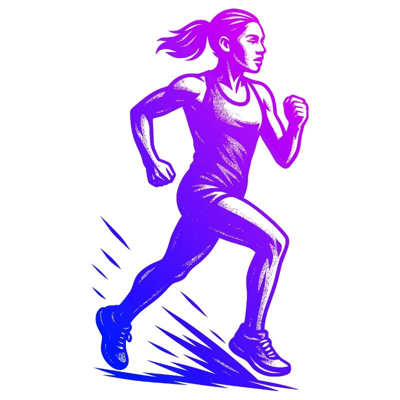 Modernes Running Artwork